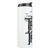 Halloween Costume T-Shirt voor mannen Thermosbeker (Gedraaid links)