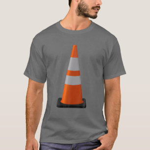 Halloween Costume Traffic Cone Funny Simple Safety T-shirt