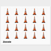 Halloween Costume Traffic cone grappige eenvoudige Vierkante Sticker (Vel)