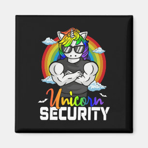 Halloween Costume Unicorn Security Matching Family Magneet