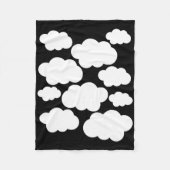 Halloween Costume White Clouds Fleece Deken (Voorkant)