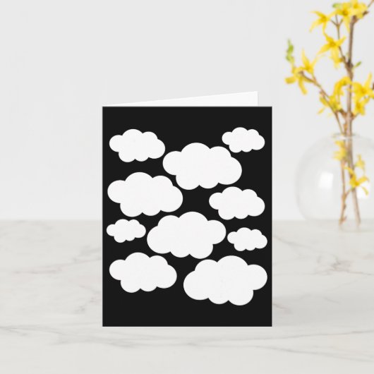 Halloween Costume White Clouds Kaart (Gele Bloem)