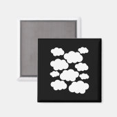 Halloween Costume White Clouds Magneet (Voorkant / Achterkant)