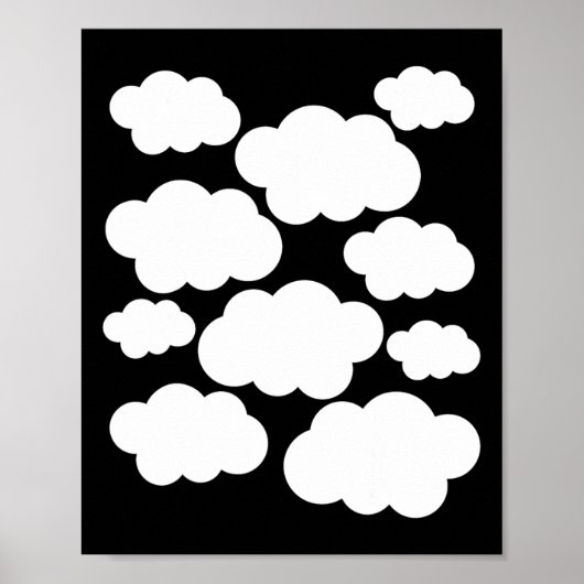 Halloween Costume White Clouds Poster (Voorkant)
