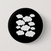 Halloween Costume White Clouds Ronde Button 5,7 Cm (Voorkant)