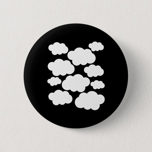 Halloween Costume White Clouds Ronde Button 5,7 Cm (Voorkant)