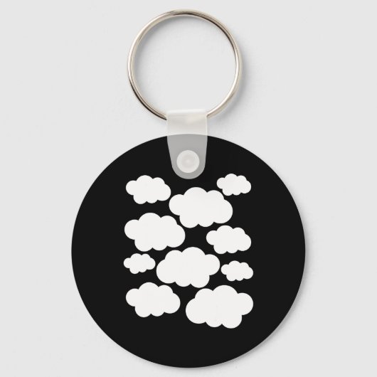 Halloween Costume White Clouds Sleutelhanger (Voorkant)