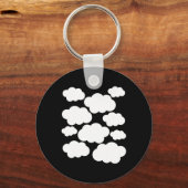 Halloween Costume White Clouds Sleutelhanger (Voorkant)