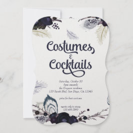 Halloween Costumes and Cocktails Masquerade Bash Kaart