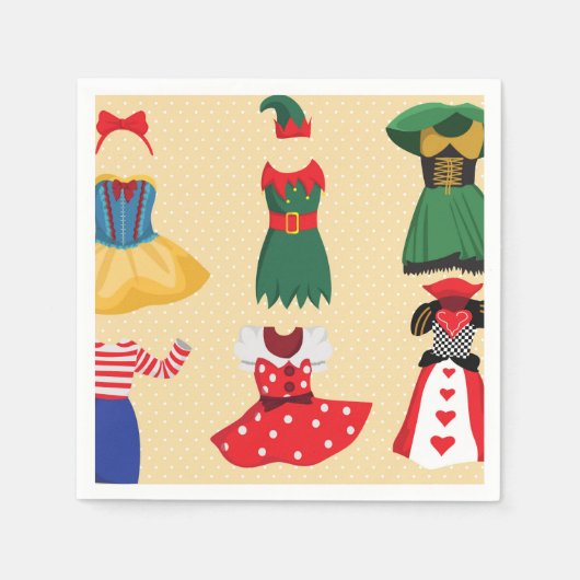 Halloween Costumes paper inapkins Servet (Voorkant)