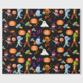 Halloween Costumes Personalized Cadeaupapier (Vlak)