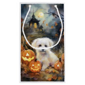 Halloween Coton de tulear with Pumpkins Scary Klein Cadeauzakje (Achterkant)