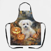 Halloween Coton de tulear with Pumpkins Scary Schort (Voorkant)
