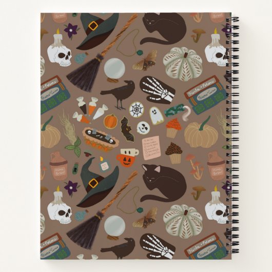 Halloween Cottagecore Notitieboek (Achterkant)