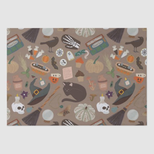 Halloween Cottagecore Tissuepapier (Voorkant)