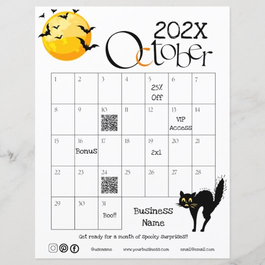 Halloween Countdown Advent Kalender Promotie Gift (Voorkant)