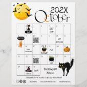 Halloween Countdown Advent Kalender Schattigee pic Flyer (Voorkant)