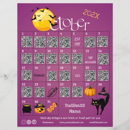 Halloween Countdown Advent Kalender Zakelijke Prom (Voorkant)