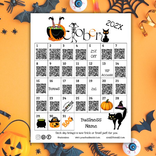 Halloween Countdown Advent Kalender Zakelijke Prom