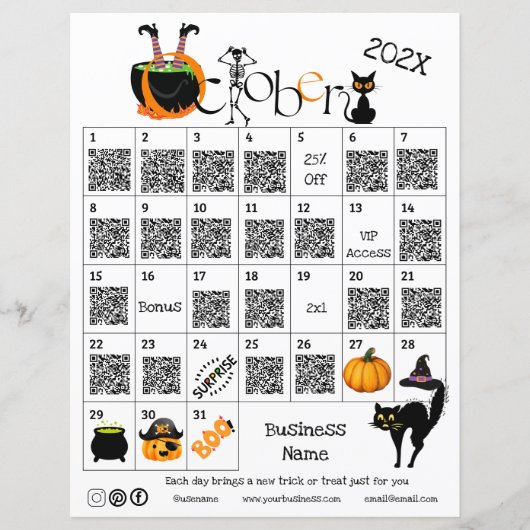 Halloween Countdown Advent Kalender Zakelijke Prom (Voorkant)