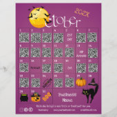 Halloween Countdown Advent Kalender Zakelijke Prom Flyer (Voorkant)