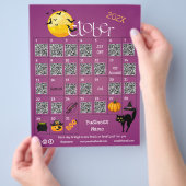 Halloween Countdown Advent Kalender Zakelijke Prom Flyer (Hand)
