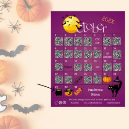 Halloween Countdown Advent Kalender Zakelijke Prom Flyer