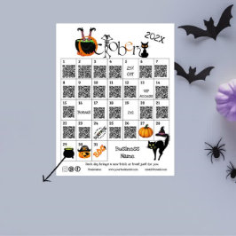 Halloween Countdown Advent Kalender Zakelijke Prom Flyer