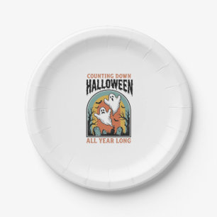 Halloween Countdown T-shirt Vintage Kerkhof Grafis Papieren Bordje