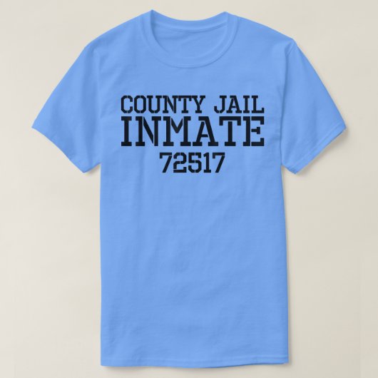 Halloween County Jail Inmate - Funny Prisoner Cost T-shirt (Design voorkant)