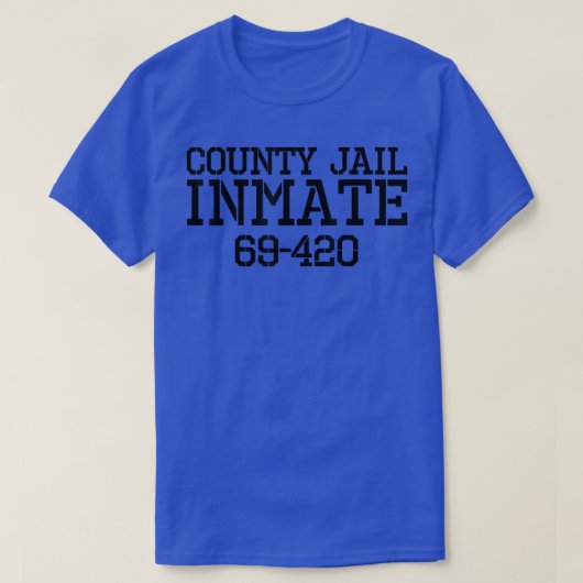 Halloween County Jail Inmate Funny Prisoner Costu T-shirt (Design voorkant)