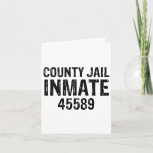 Halloween County Jail Inmate Prisoner Costume Part Kaart