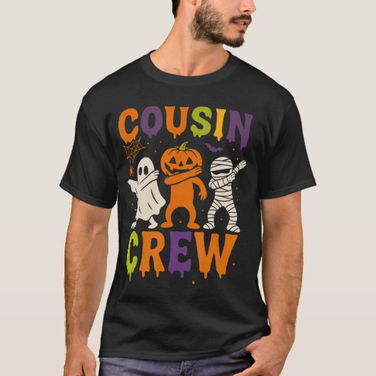 Halloween Cousin Crew 2025 Matching Cousins Spooky T-shirt (Voorkant)