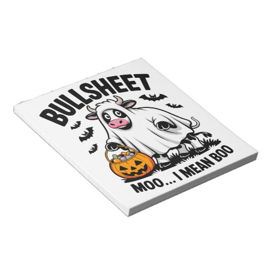 halloween cow notitieblok (Schuin)