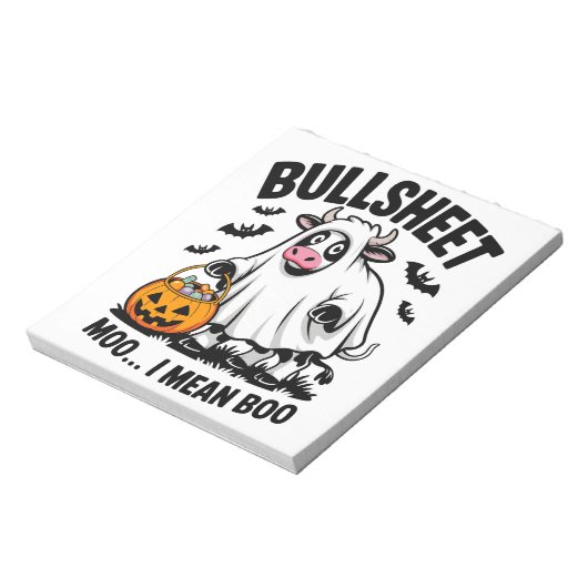 halloween cow notitieblok (Linkerzijde)