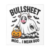 halloween cow notitieblok (Voorkant)