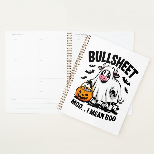 halloween cow planner (Display)
