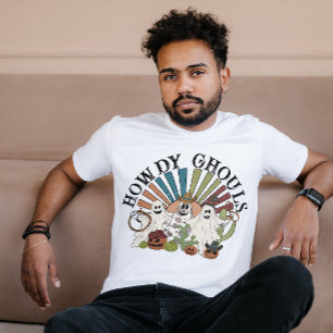 HALLOWEEN COWBOY GEESTEN WESTERN HOWDY GHOULS T-SHIRT