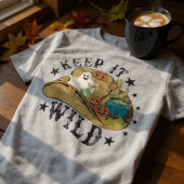 Halloween Cowboy Hou het Wilde Land Tri-Blend Shirt