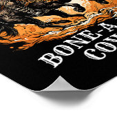 Halloween Cowboy Spooky Skeleton Rodeo Paard Poster (Hoek)