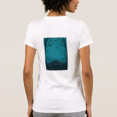 Halloween cowgirl shirt Spooky Halloween Night wit (Achterkant)