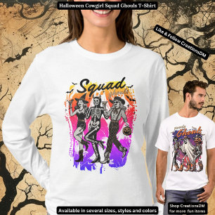 Halloween Cowgirl Squad Ghouls T-shirt