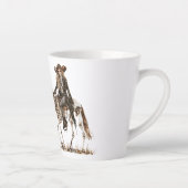 Halloween Cowgirl Western Horse Skeleton Latte Mok (Rechts)