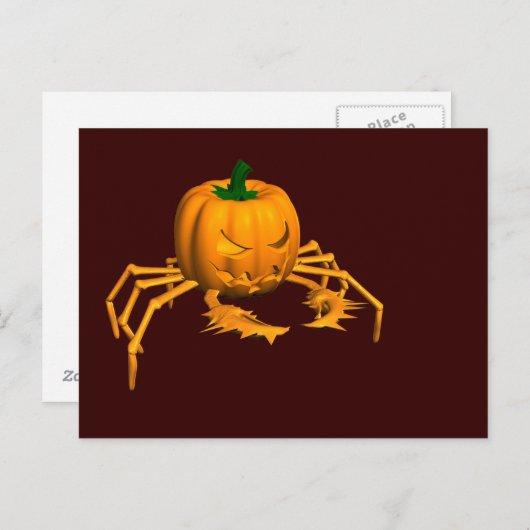 Halloween Crab Briefkaart (Voorkant / Achterkant)