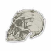 Halloween cranium vinyl sticker (Voorkant)