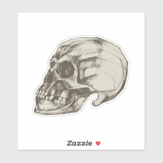 Halloween cranium vinyl sticker (Vel)