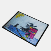 HALLOWEEN CRASHTE HEKS DEURMAT (Schuin)