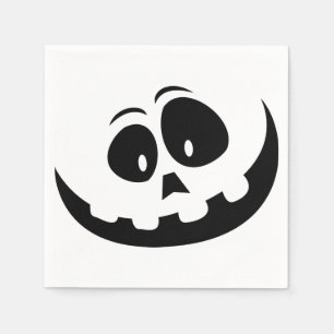 Halloween Crazy Ghost Gezicht Servet