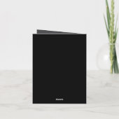 Halloween Crazy Smile Gevouwen Wenskaart Kaart (Achterkant)