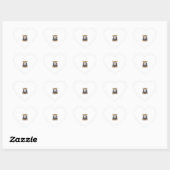 Halloween Creatieve Kinderen Silhouet Halve Maan W Hart Sticker (Vel)